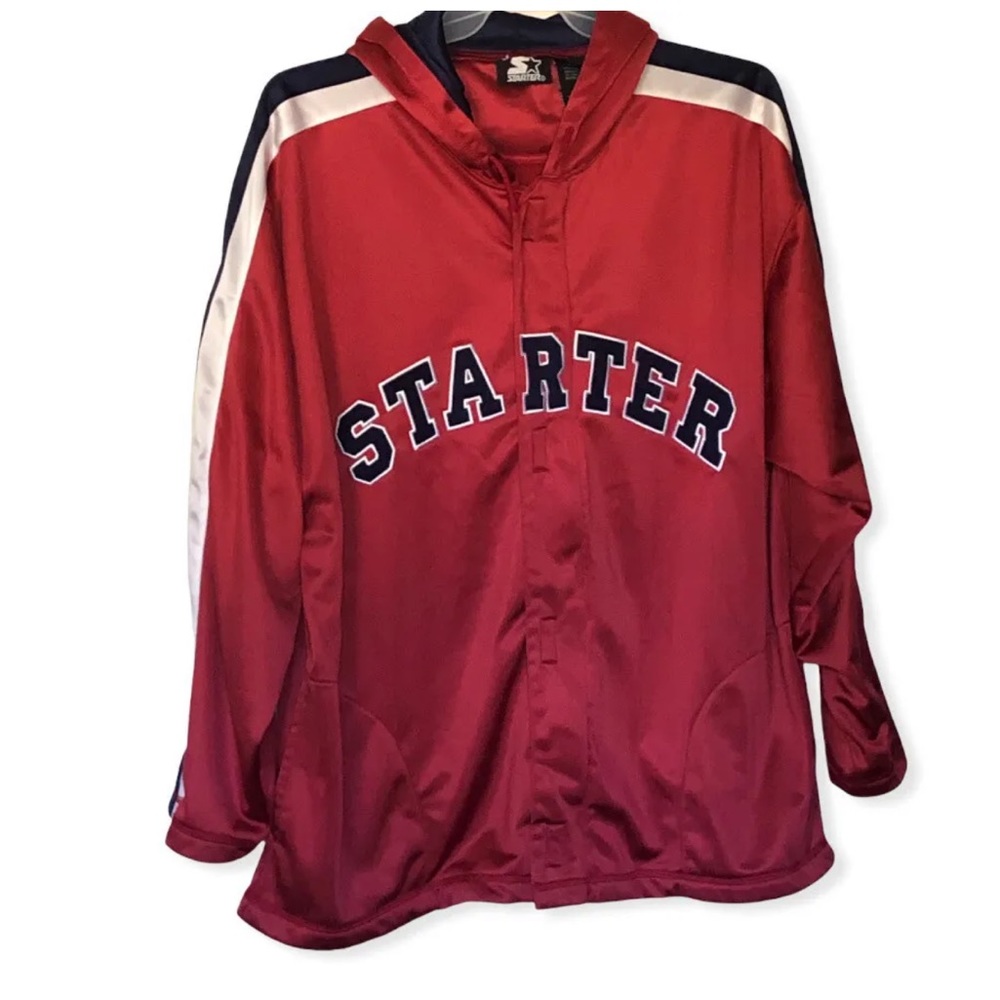 Vintage Starter Track Jacket Men’s XL 90’s Spellout Logo Full Zip